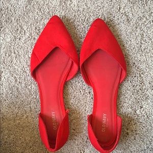 Old navy red ballet flats